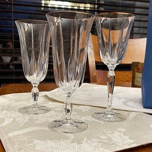 Noritake Vendome Crystal with gold rim